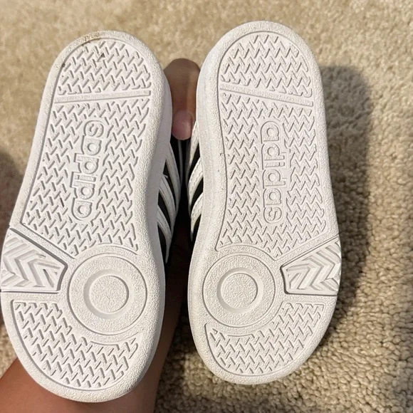 adidas Kids Black and White Sneakers - Picture 3 of 6